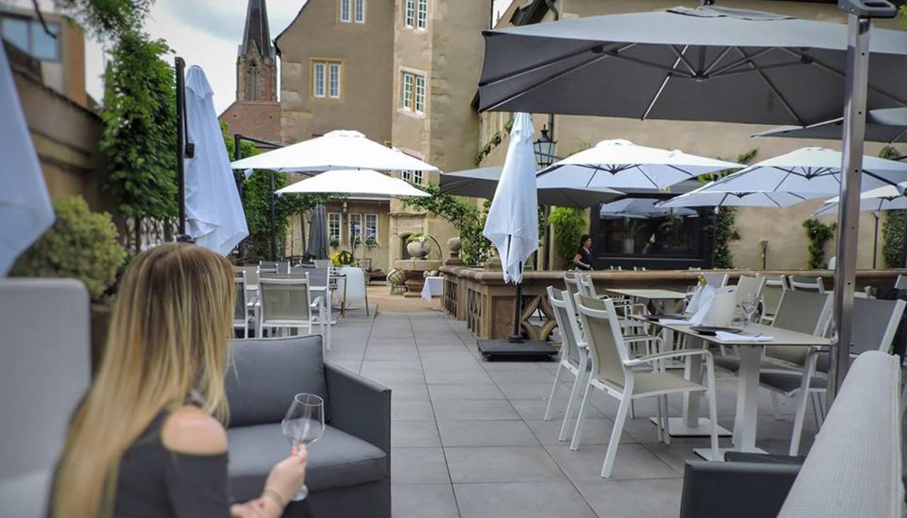 Hotel Restaurant L'Orchidee Ensisheim Exteriör bild